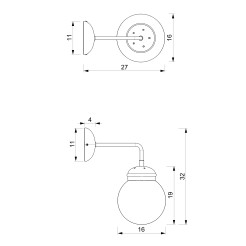 kinkiet  transparent glass 1 01887