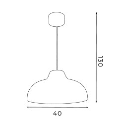 Lampa wisząca Luminex white 1990