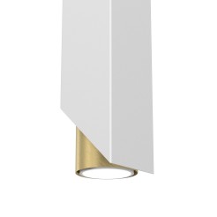 kinkiet  white/brass 2 3113