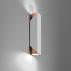 kinkiet  white/copper 2 3115