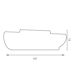 Plafon Luminex white 3141