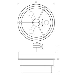 plafon stopniowany  3 3154