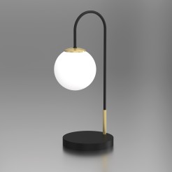 lampka gab.  (glass 2815) black/brass 1 3202