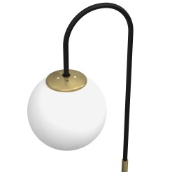 lampka gab.  (glass 2815) black/brass 1 3202