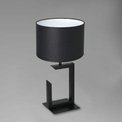 lampka gab.  H 450 black, cylinder black shade 3402