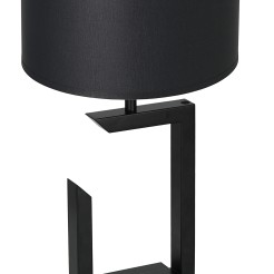 lampka gab.  H 450 black, cylinder black shade 3402