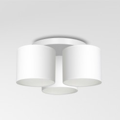 plafon  white, cylinder shade white 3 3424