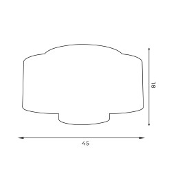 plafon  white, cylinder shade white 3 3424