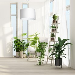 żyrandol  white, cylinder shade dia 400, h 250 white 1 3428