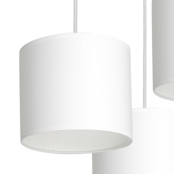 żyrandol  talerz dia 300, white, cylinder shade dia 180, h 150 white 3 3430