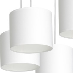 żyrandol  talerz dia 440, white, cylinder shade dia 180, h 150 white 5 3431