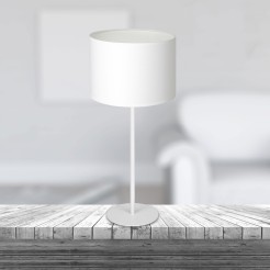 lampka gab.  H 58 white, cylinder shade dia 250, h 170 white 1 3433