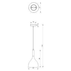 żyrandol  white/chrome 1 3899