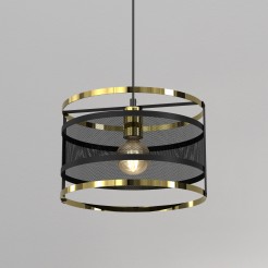 żyrandol  black/gold 1 3903