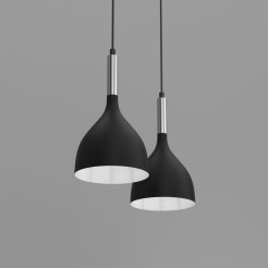 żyrandol  black/chrome 2xE27 3955