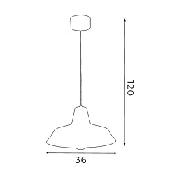 Lampa wisząca Luminex green-white 4029