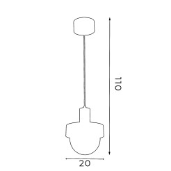 żyrandol  dia 200 black (glass 2815) 1 4048