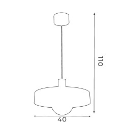 żyrandol  dia 400 black (glass 2815) 1 4050