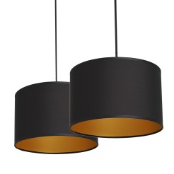 żyrandol  dia 250 black/gold 3 4086