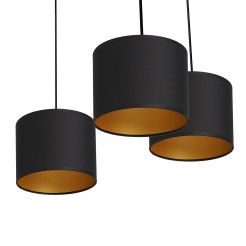 żyrandol Spidnel shade dia 180 black/gold 5 4087