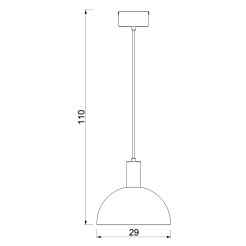 żyrandol  white 1xE27 4299