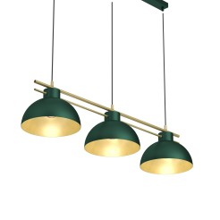 żyrandol  shade dia 290 mm green/gold 3xE27 4371