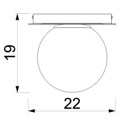 plafon  black/gold 1xE27 4546