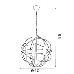 Lampa wisząca Luminex white 5132