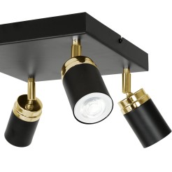 Plafon Luminex black/gold 5166