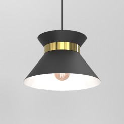 żyrandlol  black/brushed brass 1xE27 5334