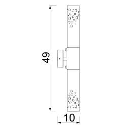 kinkiet  black 2xGU10 5720