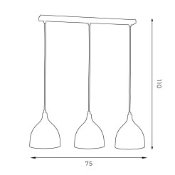 Lampa wisząca Luminex black 6223