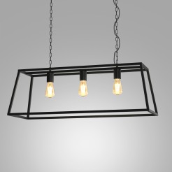 ceiling lamp  trapeze 3 (colour black matt) 6518