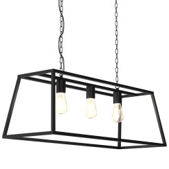 ceiling lamp  trapeze 3 (colour black matt) 6518