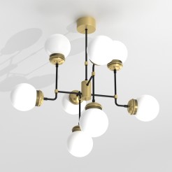 ceiling lamp  8 opal dlass dia 160 mm 6831