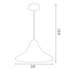 Lampa wisząca Luminex biały 7485