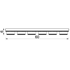 spot  600x100, 6xGX53 7945