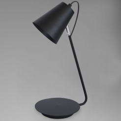 Lampka nocna/biurkowa/gabinet Luminex black 8297