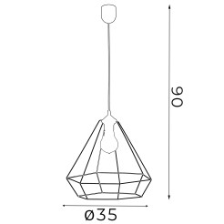 Lampa wisząca Luminex white 8962