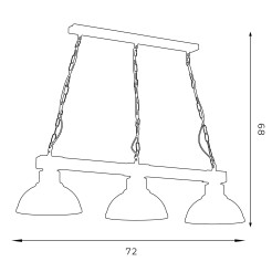 Lampa wisząca Luminex 9058