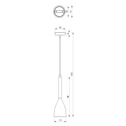 Lampa wisząca Luminex black-gold-buk 9112