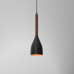 Lampa wisząca Luminex black-gold-wenge 9159