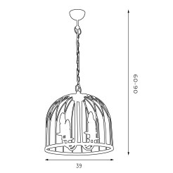 Lampa wisząca Luminex 9163