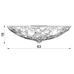 plafon  titanium gold 3xE27 9238