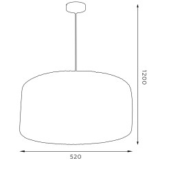 żyrandol  silver (dia 400, h 230) 1xE27 4065