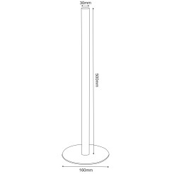 toilet paper stand, black 9889