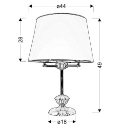 GRAND LAMPA GABINETOWA 3X40W E14 PATYNA 41-99436