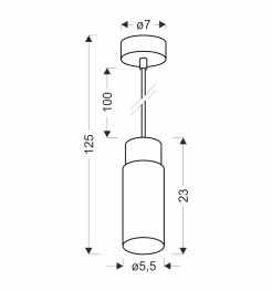 Claro lampa wisząca czarny 1x15W GU10 klosz czarny+drewniany 31-27740