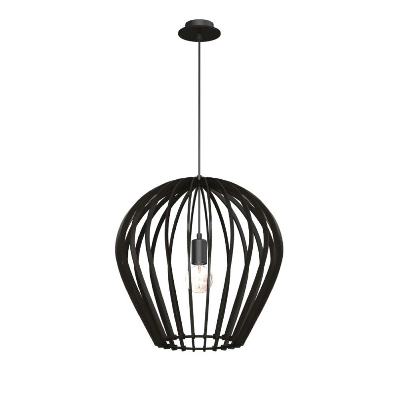 Lampa wisząca Bala - Czarna sklejka (460 mm) 5019 Antigo