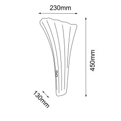 Kinkiet Petalo - Patyna mat-złoty (450 mm) 8798 Antigo